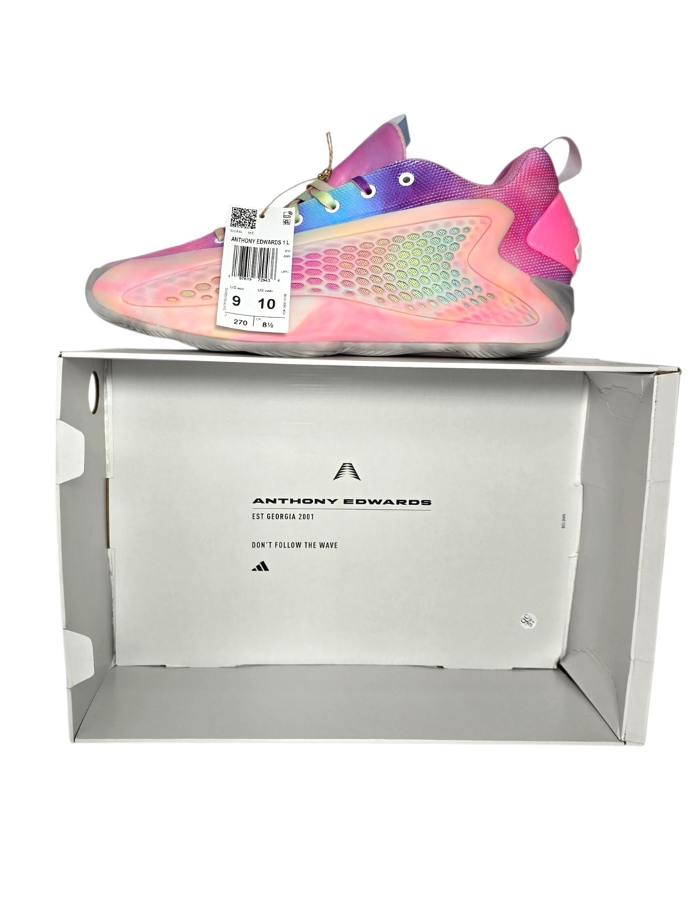 adidas Anthony Edwards AE 1 Low 3SSB JR3915 Multicolor Men’s 9 Womens Size 10